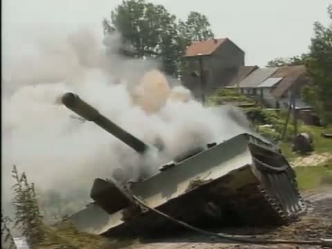 Uništen T-55 U Sloveniji, jun 1991.g.