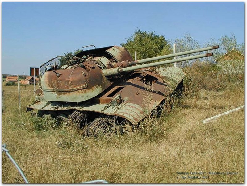 ZSU-57, Vojska Jugoslavije, Kosovo