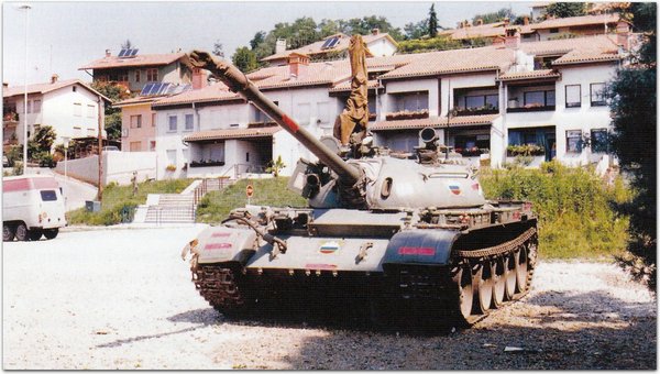 Zarobljeni tenk T-55 u Sloveniji 1991.